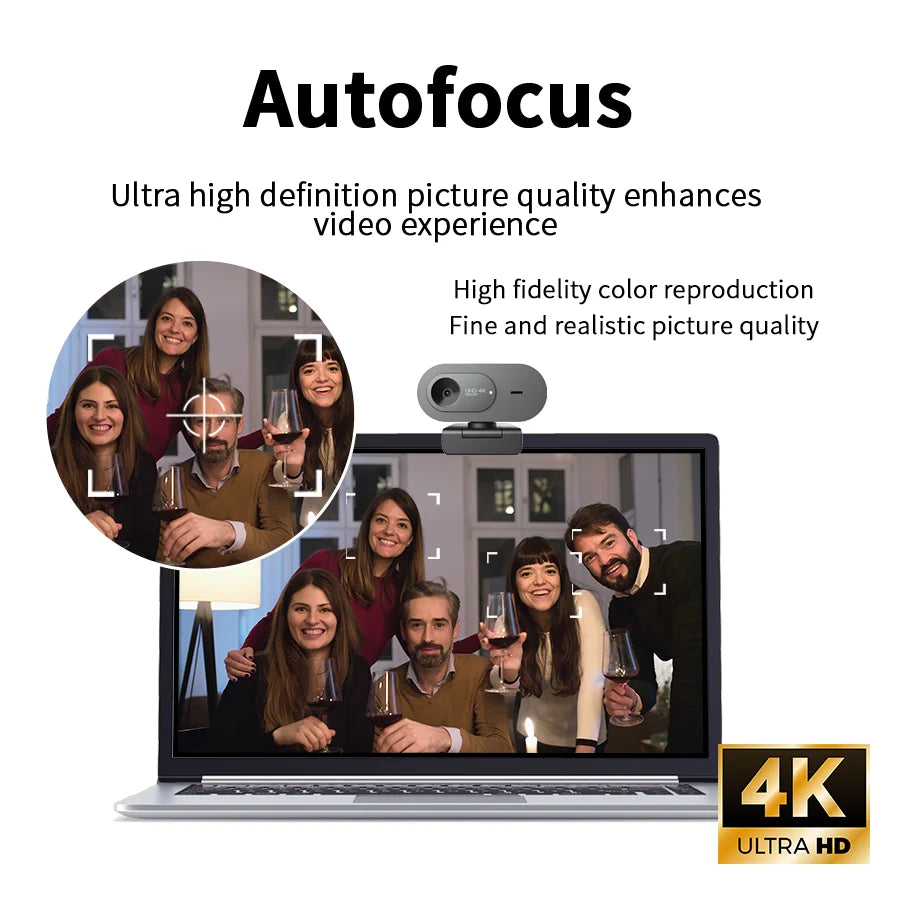 Webcam 4K USB Rotative Conférence PC Mac – CLEVI Paris