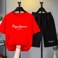 Ensemble enfant à lettres T-shirt et short – CLEVI Paris