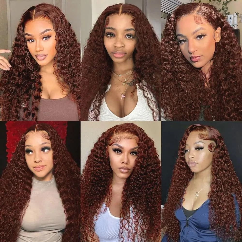 Extensions Deep Wave brun roux, cheveux humains – CLEVI Paris