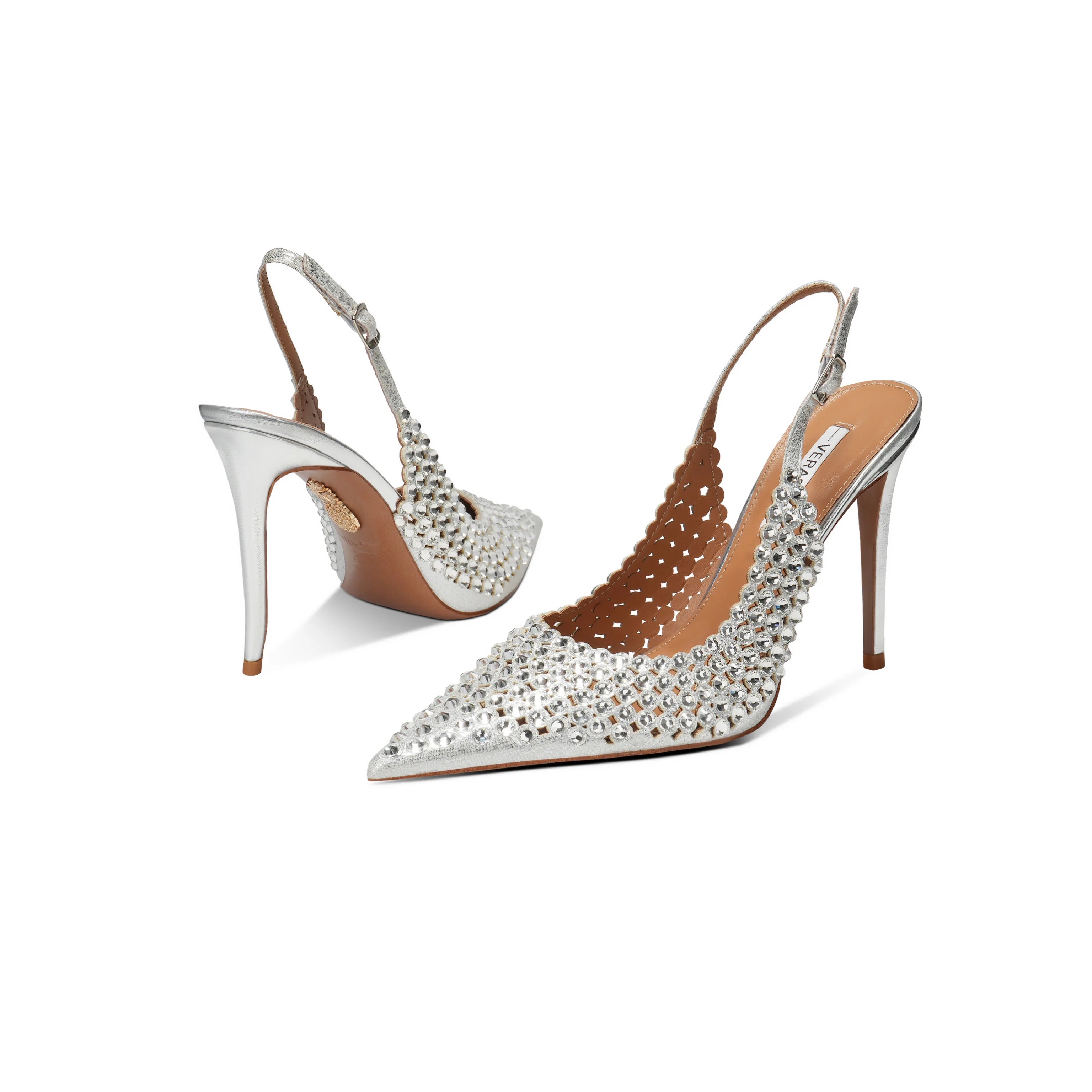 Escarpins Femme Talon Aiguille Strass Satin Mariage Soirée – CLEVI Paris