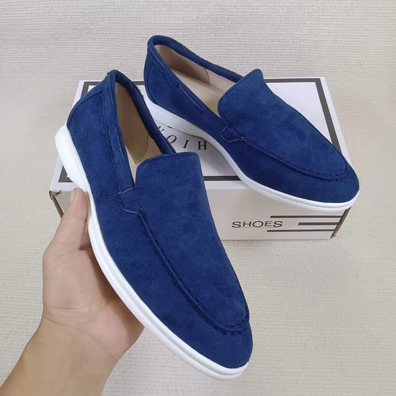 Mocassins Suède Homme Slip-On – CLEVI Paris