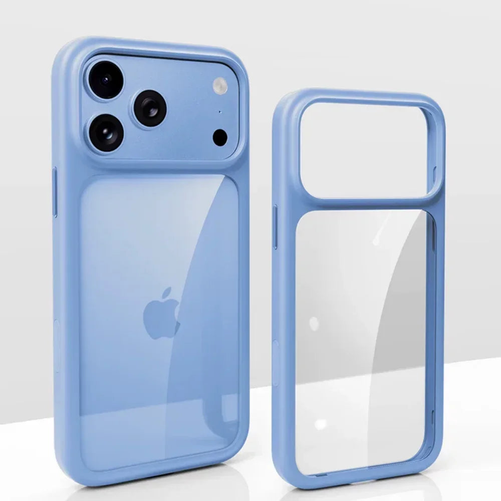 Coque transparente iPhone finition métal – CLEVI Paris