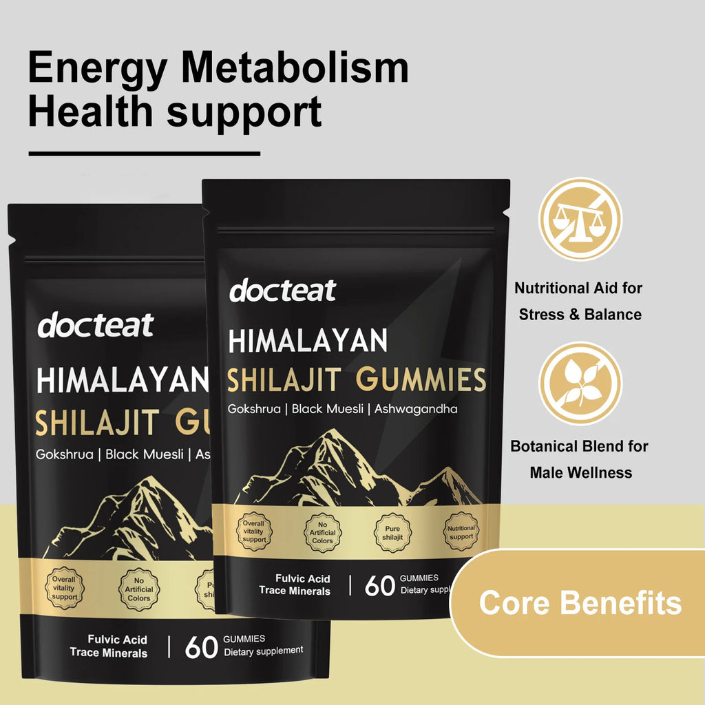 Shilajit, 60 gommes à mâcher – CLEVI Paris