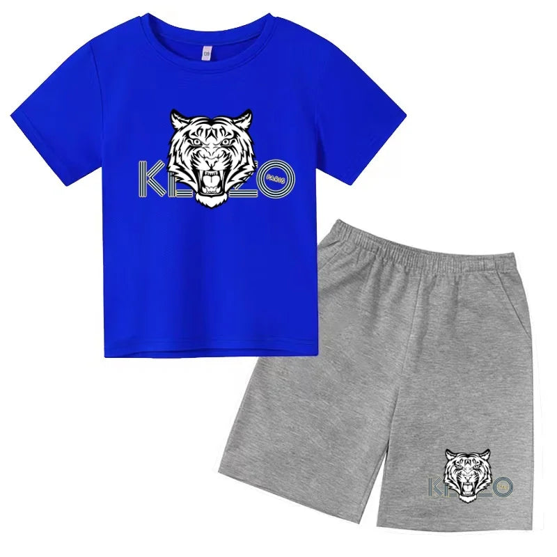 Ensemble enfant T-shirt imprimé et short – CLEVI Paris