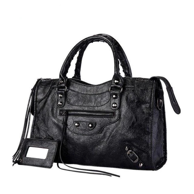 Sac À Main PU Grande Capacité Femme Style Vintage Automne – CLEVI Paris