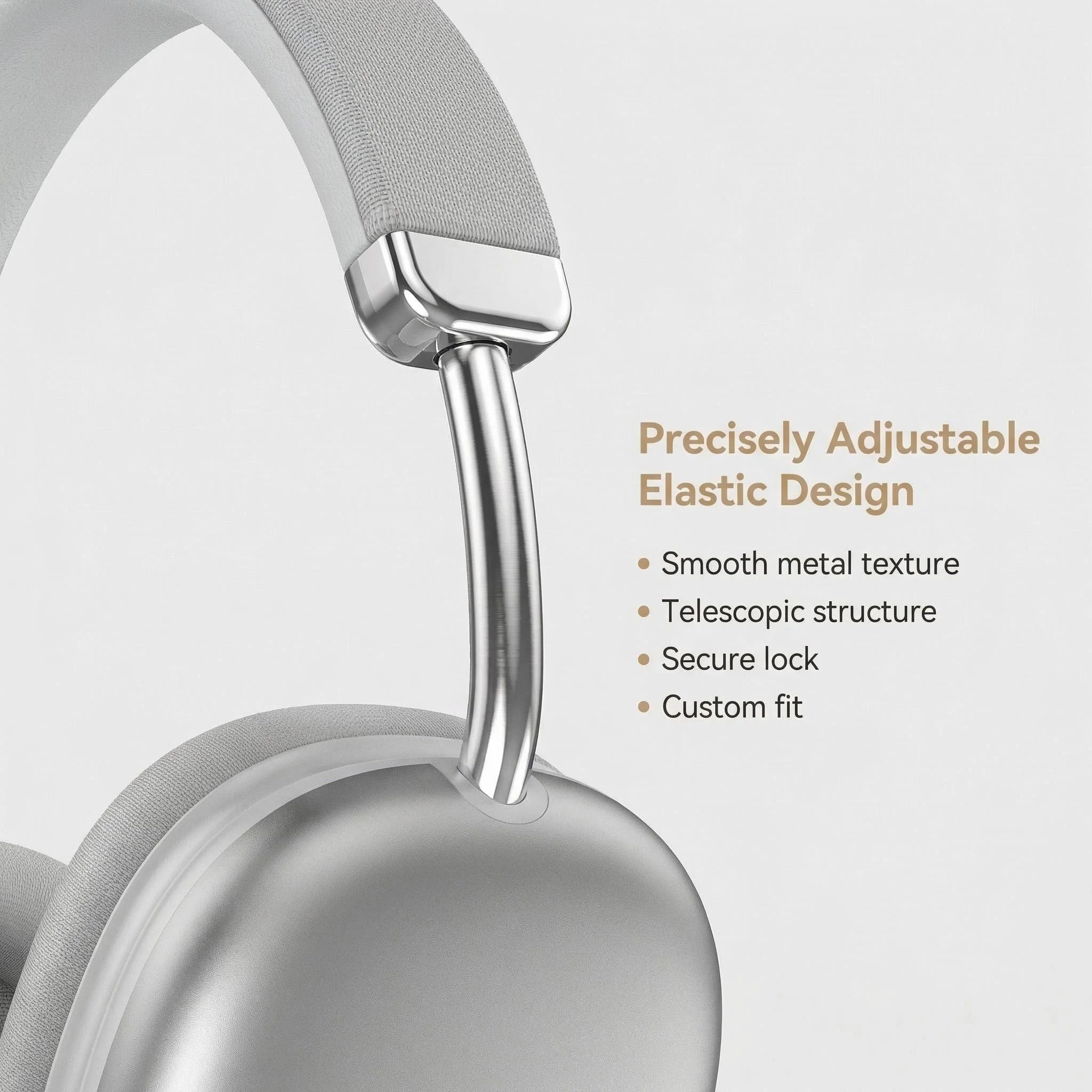 Casque EOENKK Circum-Auriculaire Tissu Bluetooth 5.3 ANC HiFi – CLEVI Paris