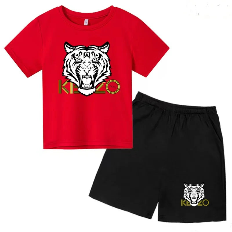 Ensemble enfant T-shirt imprimé et short – CLEVI Paris