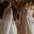 Robe de mariée ligne A sans bretelles en tulle – CLEVI Paris