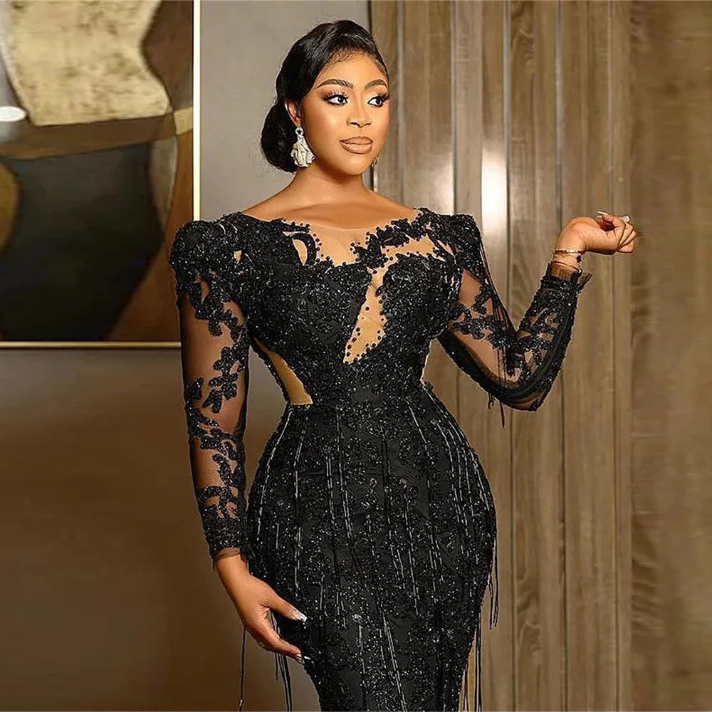 Robe de soirée sirène satinée – CLEVI Paris