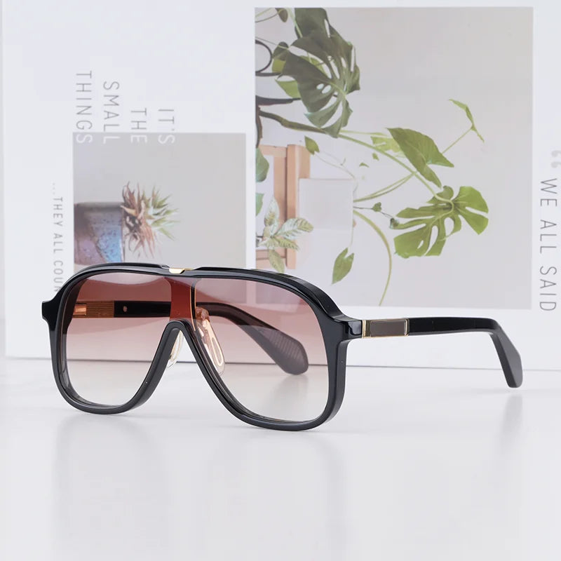 Lunettes de Soleil Aviateur Acétate Luxe UV400 Qualité Supérieure Homme – CLEVI Paris