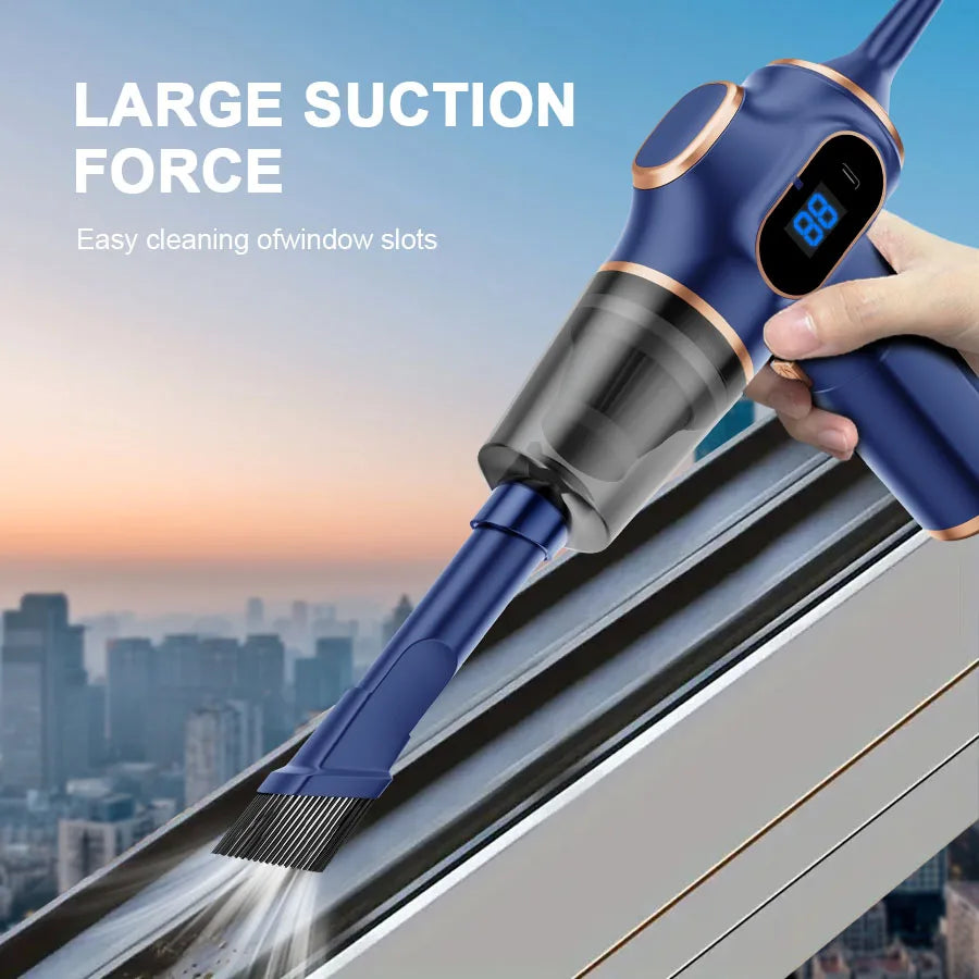 Aspirateur à main sans fil en ABS – CLEVI Paris