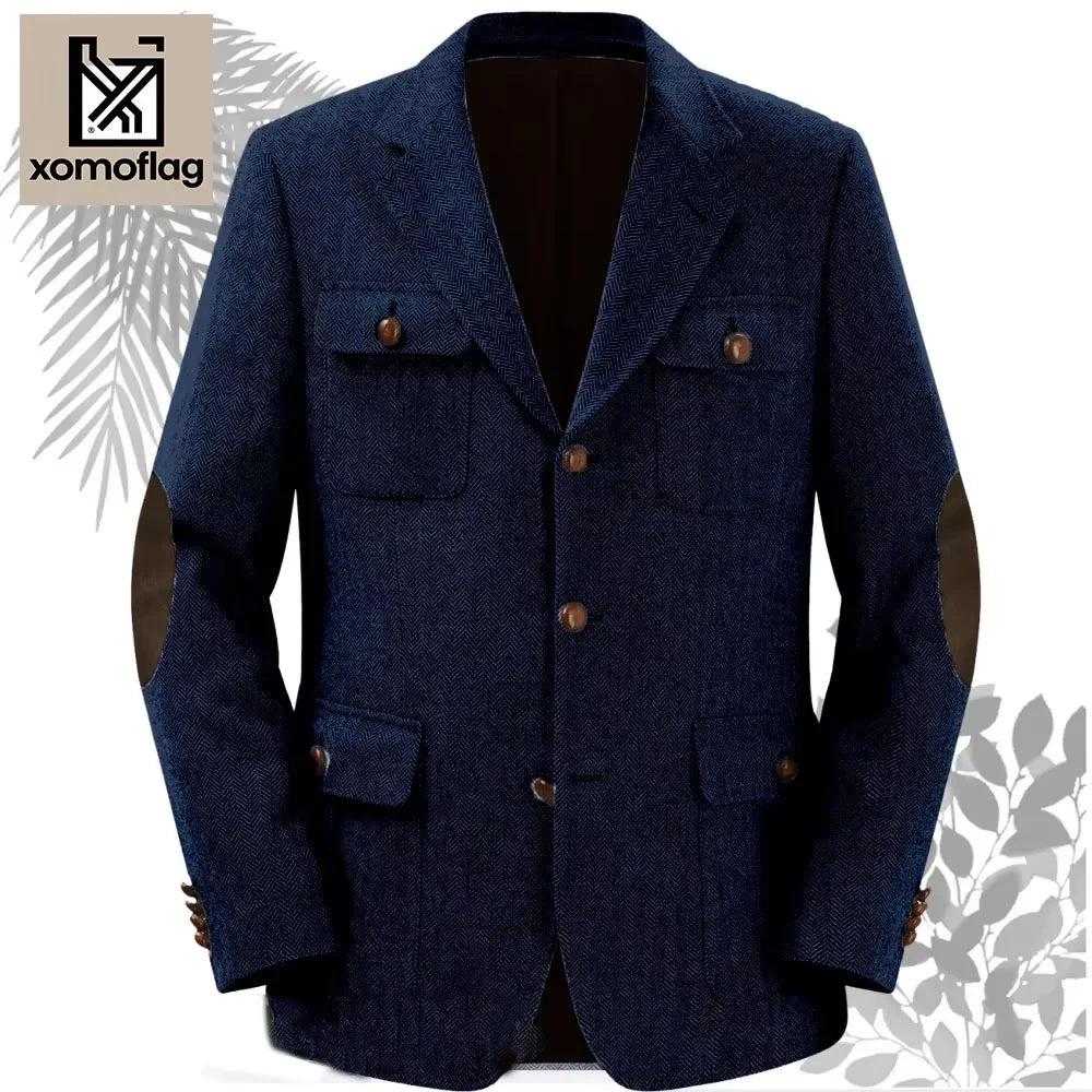 Costume homme à chevrons 2 pièces – CLEVI Paris