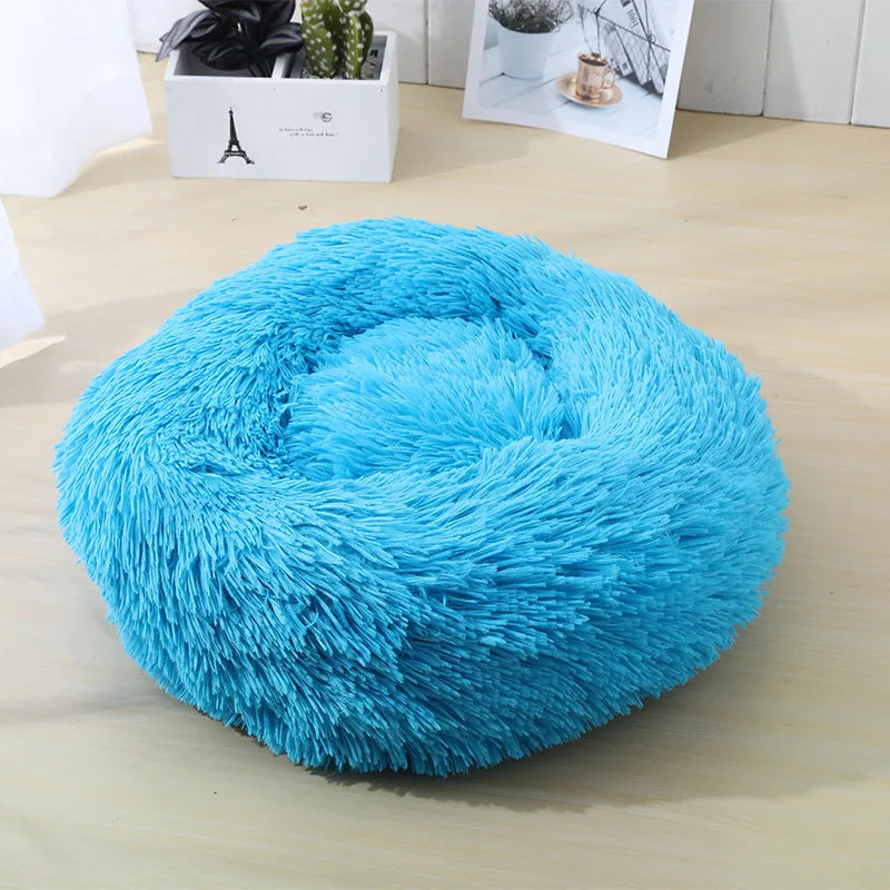 Panier rond en peluche pour chien et chat – CLEVI Paris