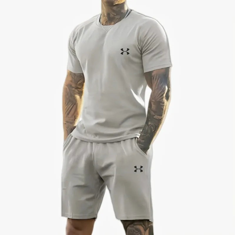 Ensemble homme t-shirt imprimé et short été – CLEVI Paris