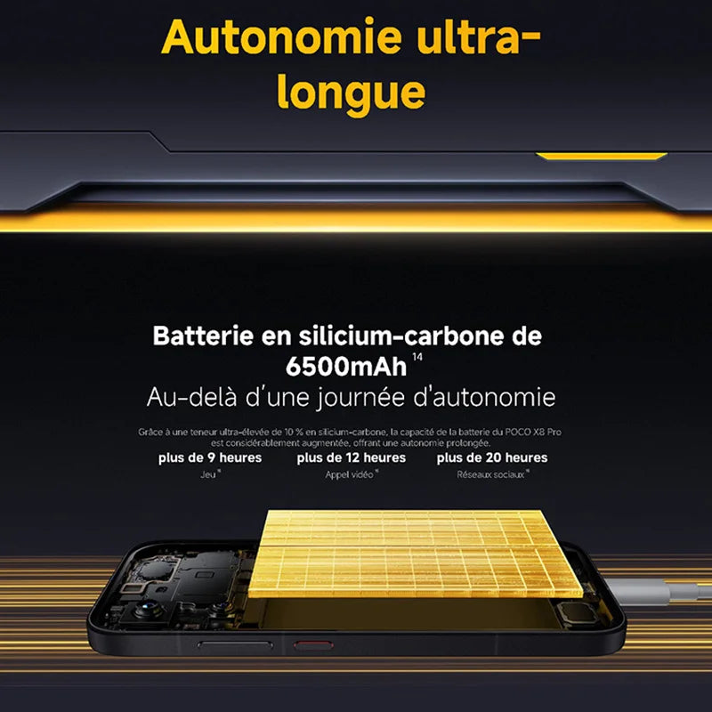Smartphone POCO X8 Pro 5G 256/512 Go – CLEVI Paris