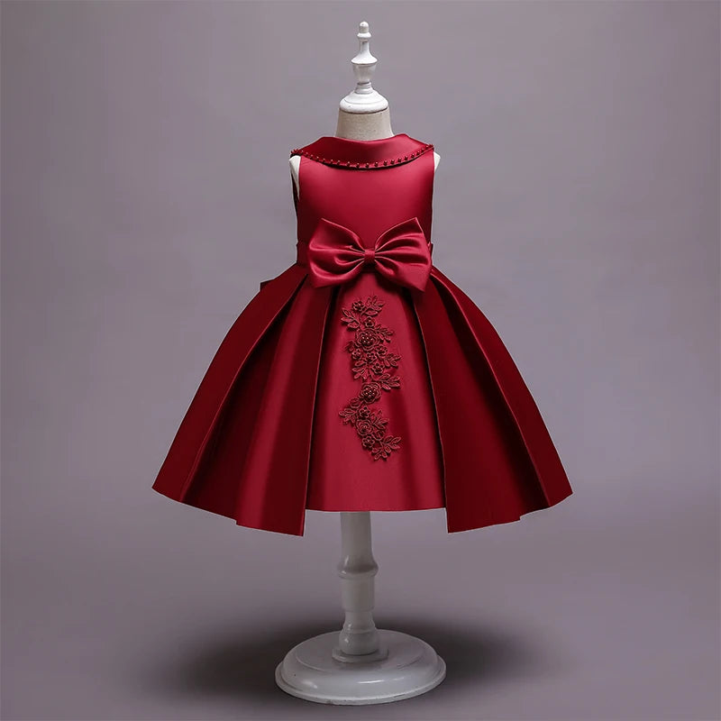 Robe princesse fille de cérémonie à fleurs – CLEVI Paris