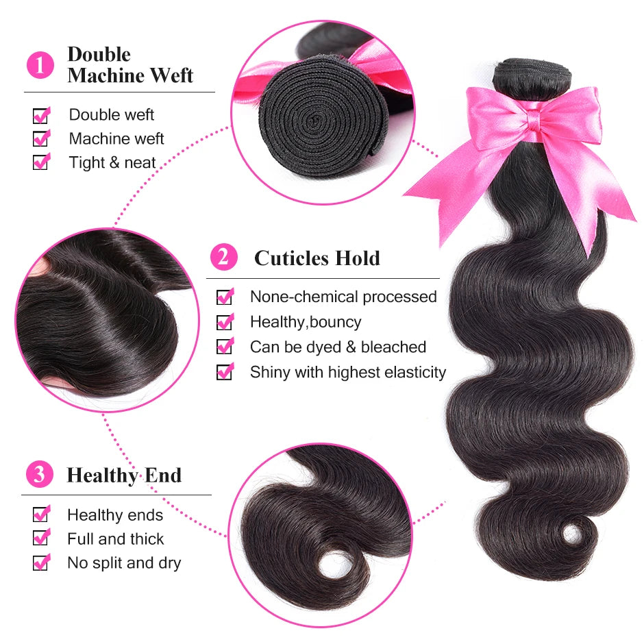 Mèches Body Wave Remy Hair Péruvien Vierge – CLEVI Paris