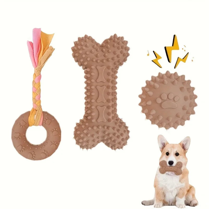 Jouets à mâcher pour chiot, lot de 3 – CLEVI Paris