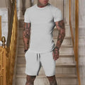 Ensemble homme t-shirt imprimé et short à cordon – CLEVI Paris