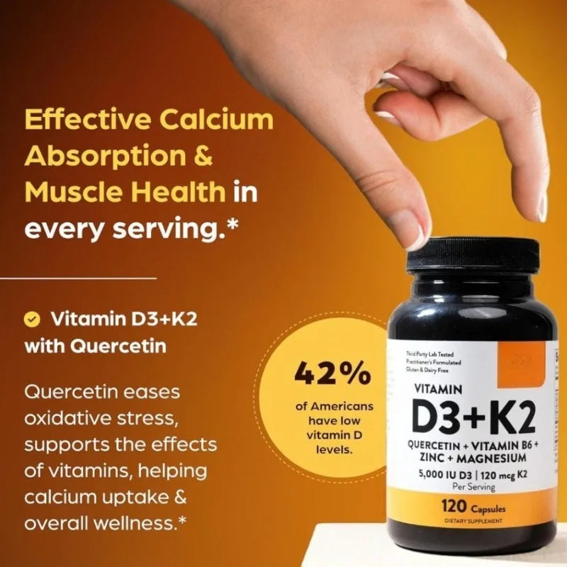 Vitamine D3 K2, flacon de 120 unités – CLEVI Paris
