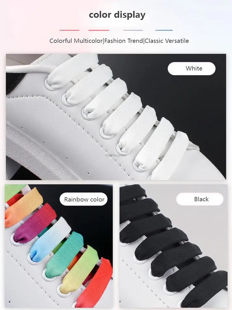 Lacets plats colorés pour baskets – CLEVI Paris