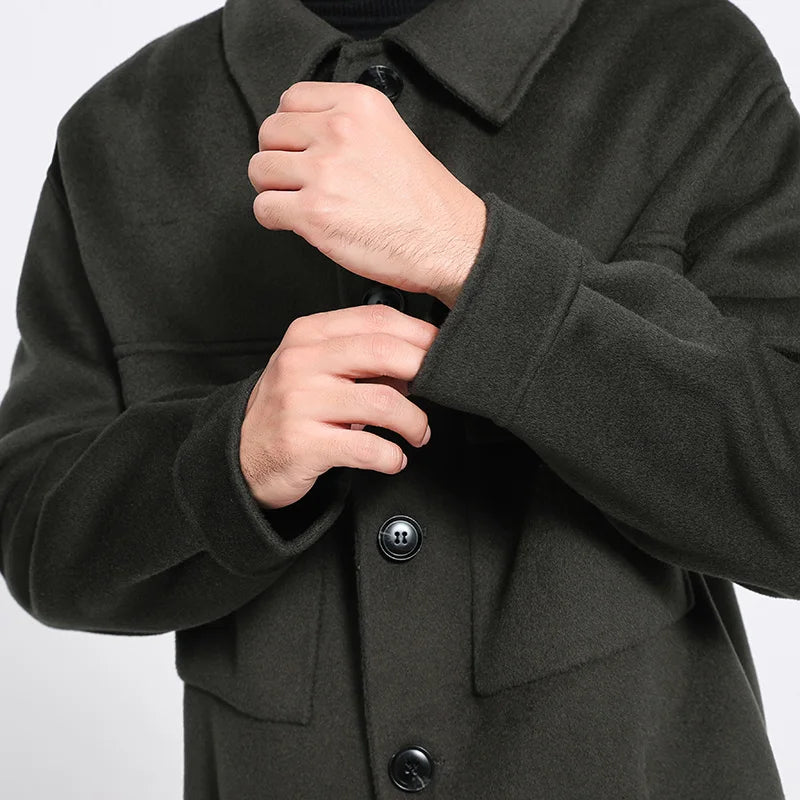 Veste homme en cachemire à poches – CLEVI Paris