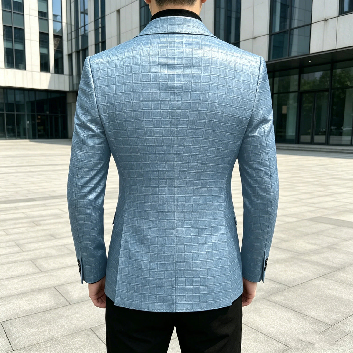 Blazer similicuir homme effet croco – CLEVI Paris