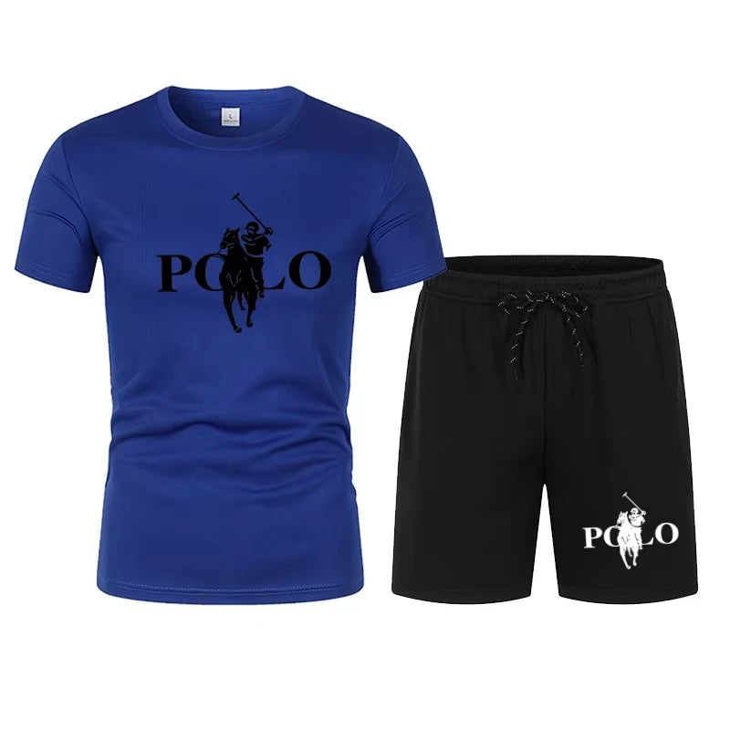 Ensemble Homme T-Shirt Mesh + Short Streetwear Bicolore – CLEVI Paris