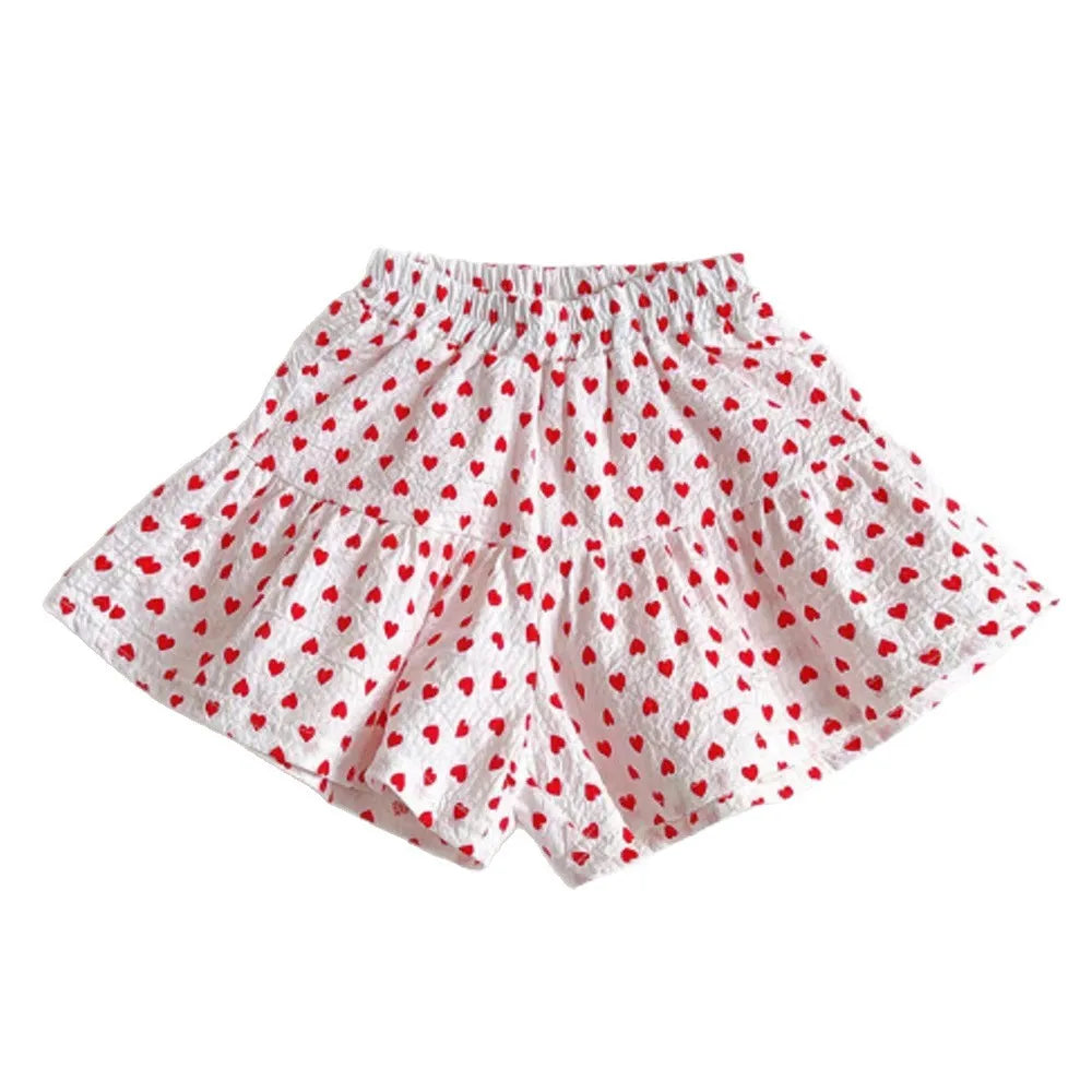 Short fille à volants taille élastique – CLEVI Paris