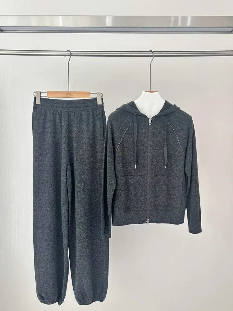 Cardigan ou pantalon en maille femme – CLEVI Paris