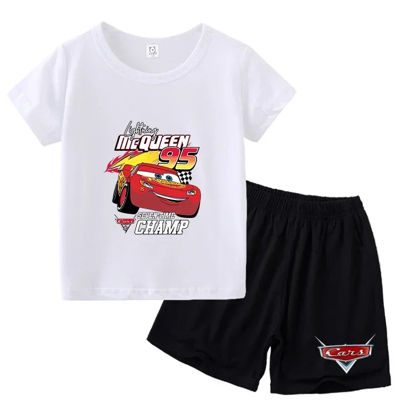 Ensemble enfant Cars T-shirt et short – CLEVI Paris