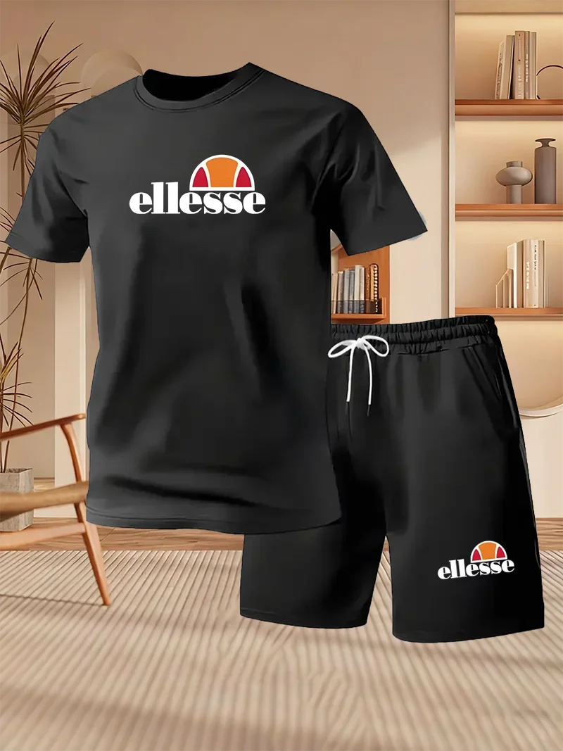 Ensemble homme t-shirt et short en polyester – CLEVI Paris
