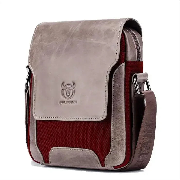 Sacoche Homme Cuir Véritable Rabat Business Casual Multi-Poches – CLEVI Paris