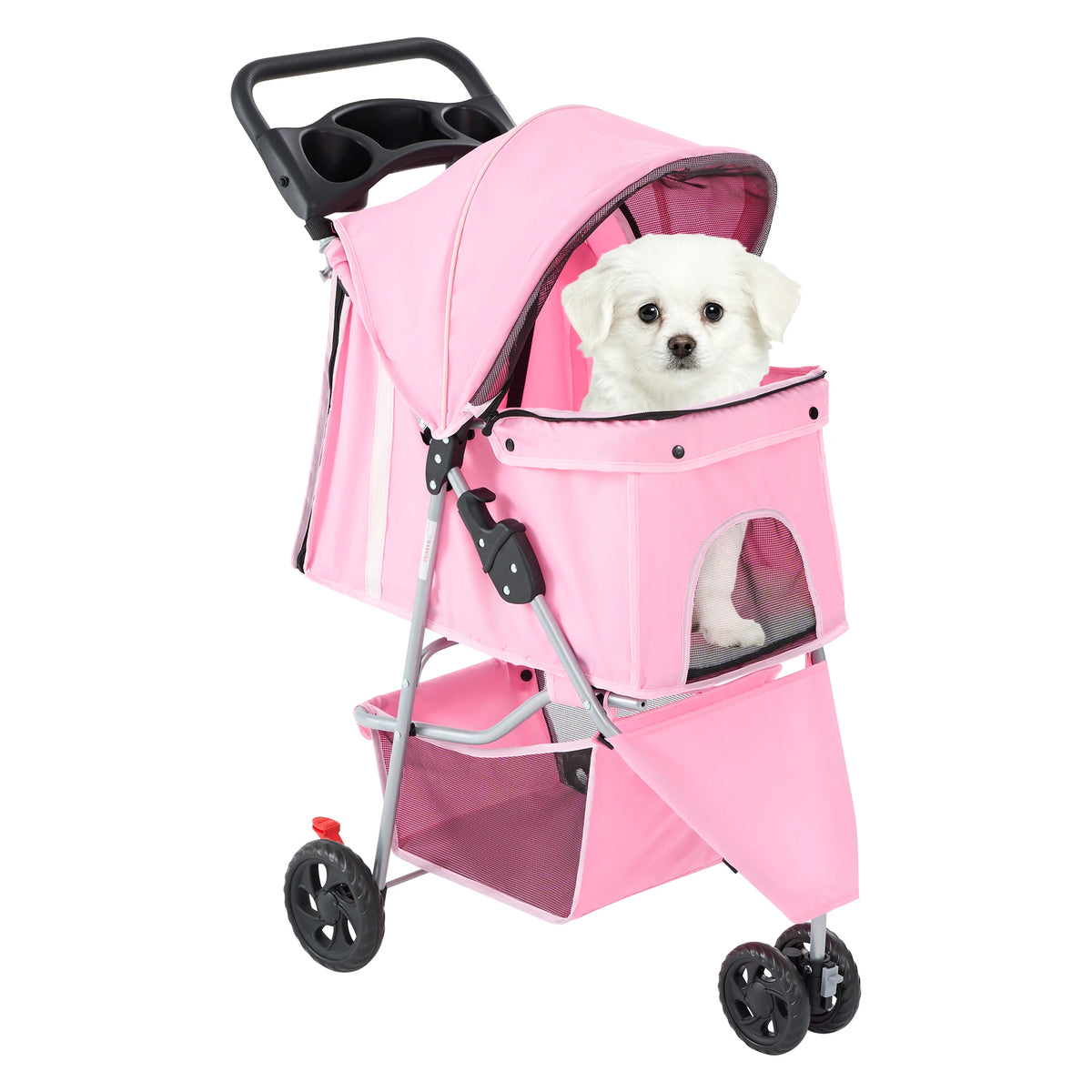 Poussette pliable 3 roues pour chien et chat – CLEVI Paris