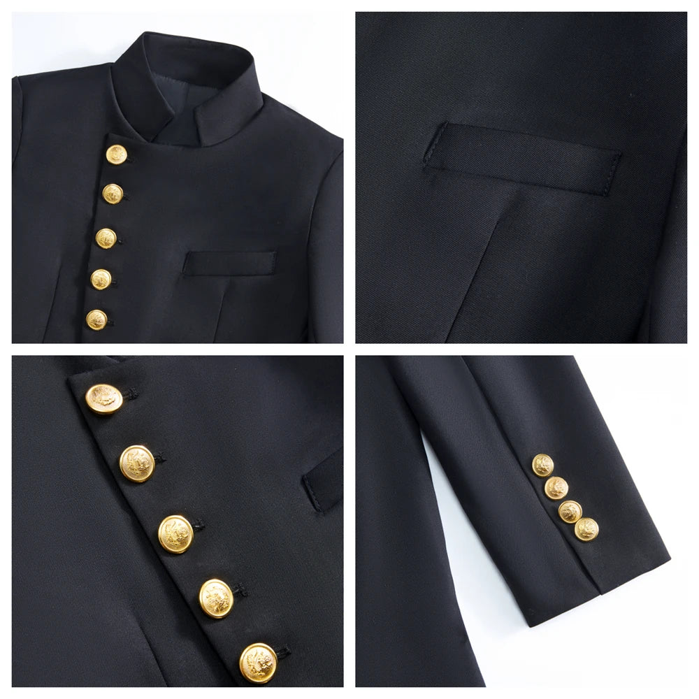 Costume garçon 2 pièces à boutons dorés DT059 – CLEVI Paris