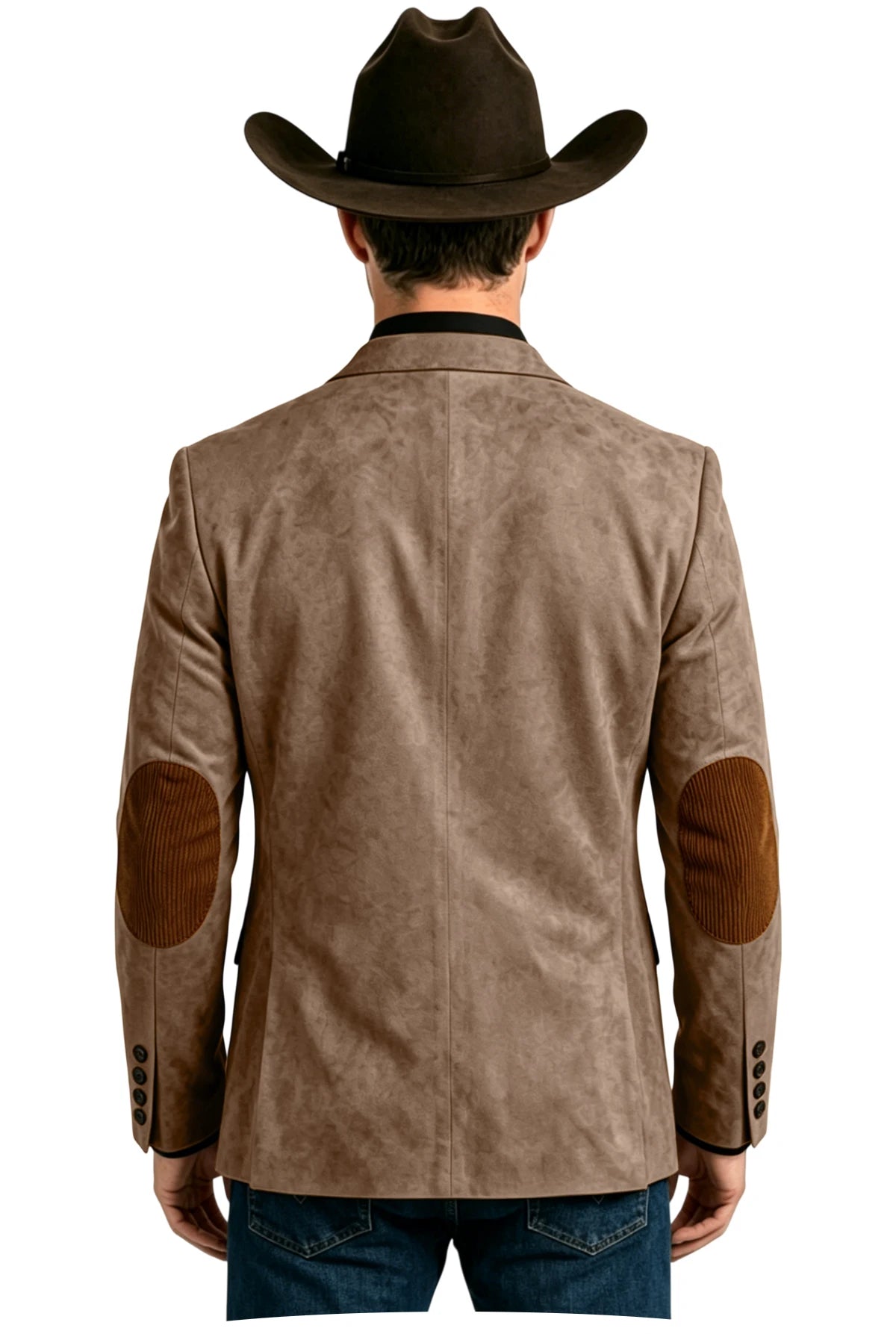 Blazer homme effet daim style western – CLEVI Paris