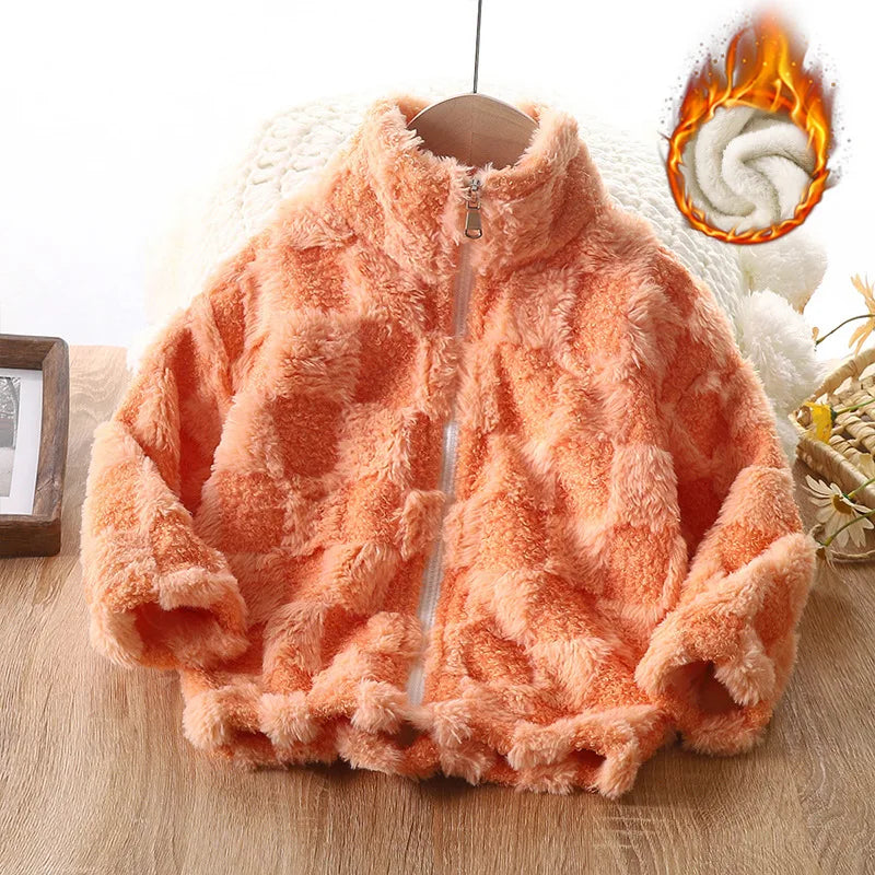 Veste polaire enfant zippée à col montant – CLEVI Paris