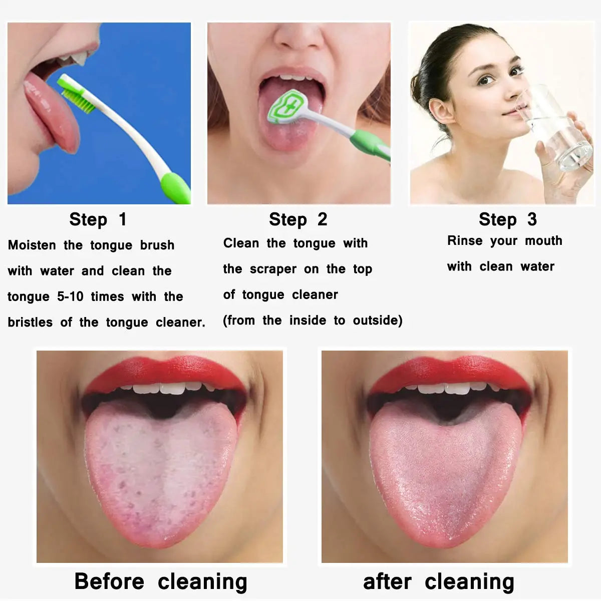 Grattoir à langue en silicone réutilisable – CLEVI Paris