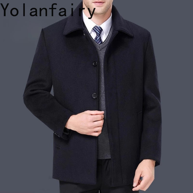 Manteau homme en cachemire et laine – CLEVI Paris