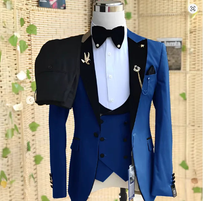 Costume homme 3 pièces à revers – CLEVI Paris