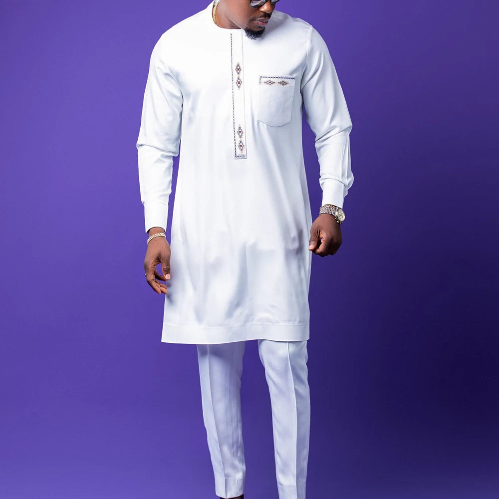 Ensemble Dashiki Homme Col Rond – CLEVI Paris