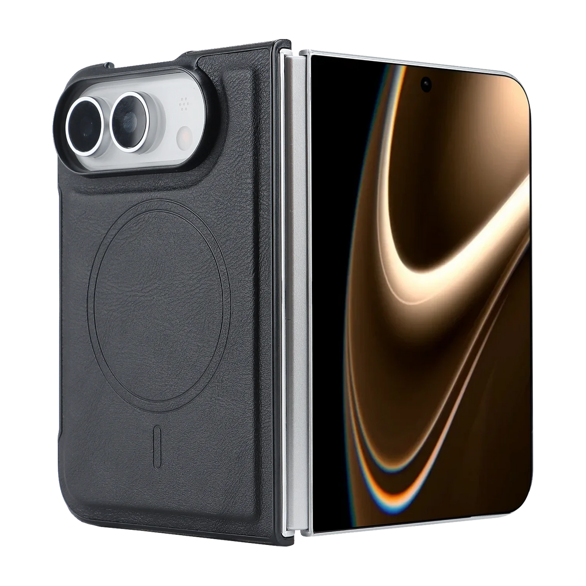 Étui iPhone Duo magnétique en simili cuir – CLEVI Paris