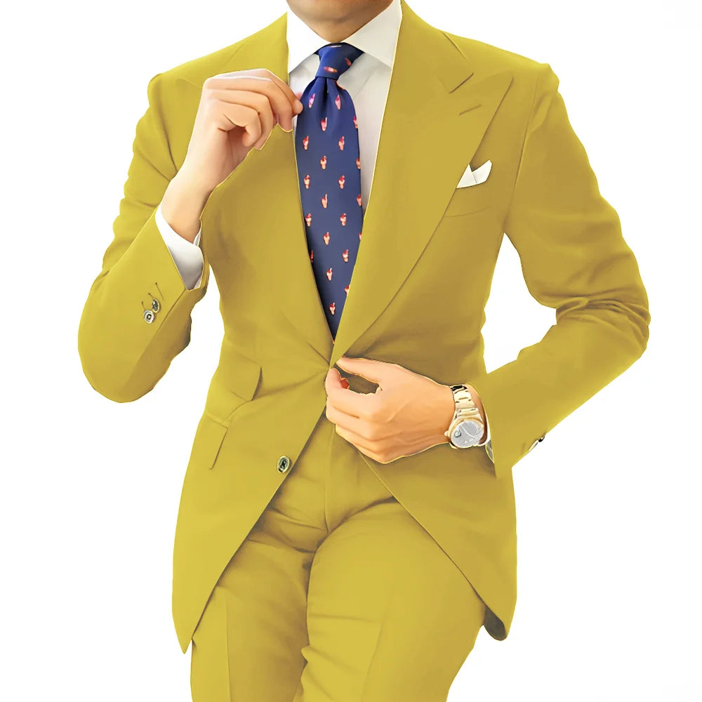Costume homme formel, coupe droite – CLEVI Paris