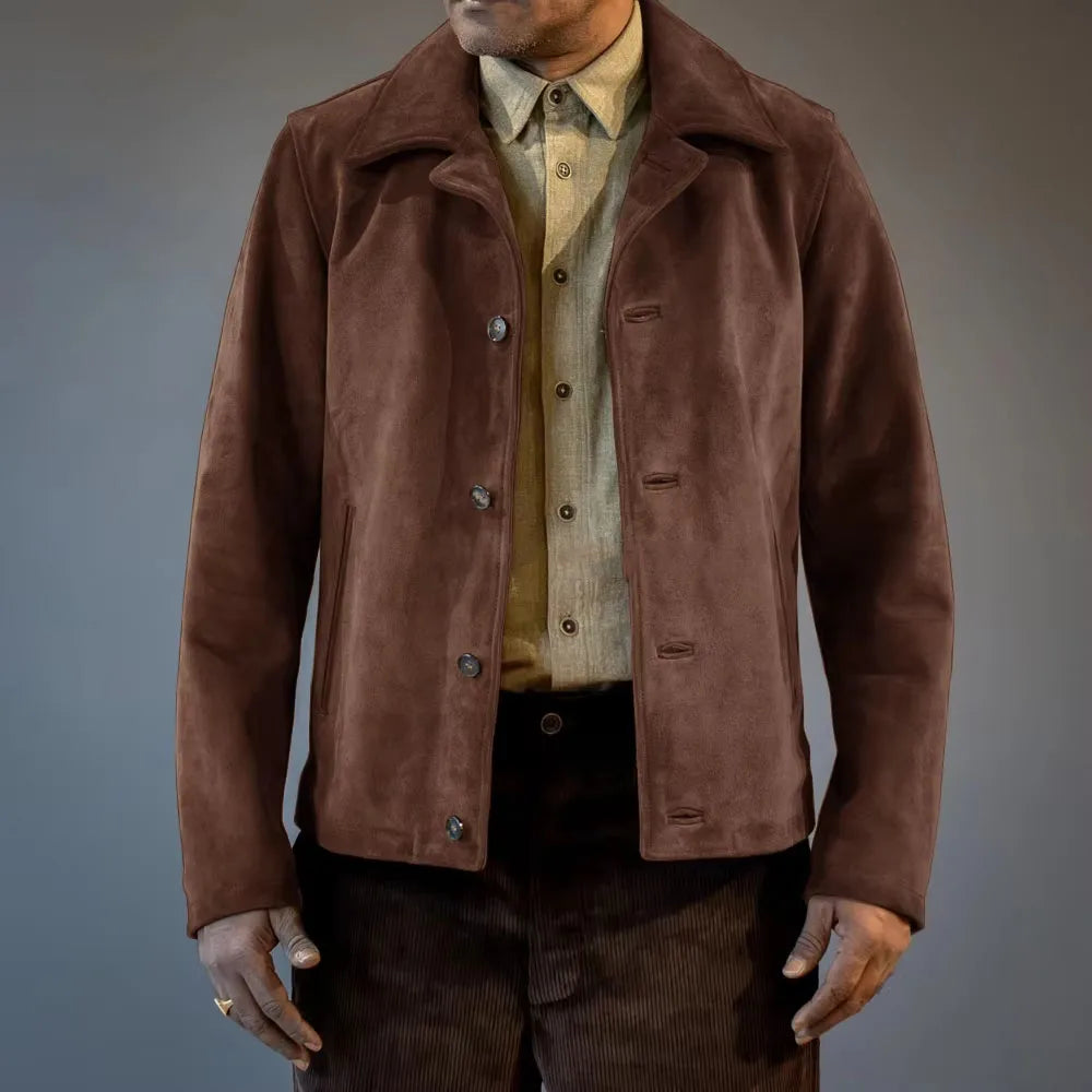 Veste effet daim vintage homme – CLEVI Paris