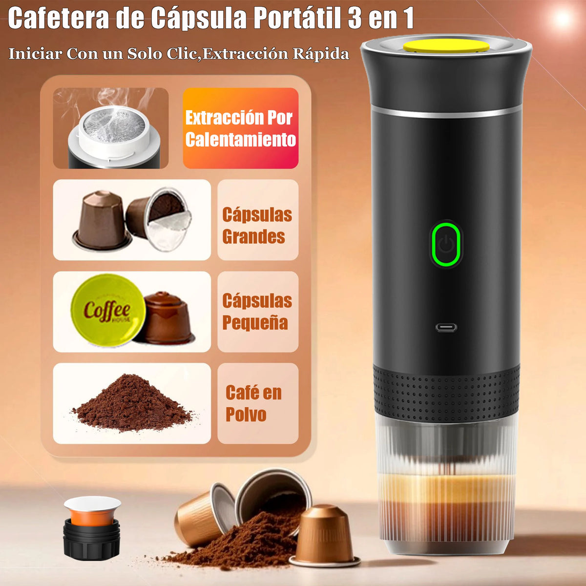 Machine expresso portable 3-en-1 – CLEVI Paris