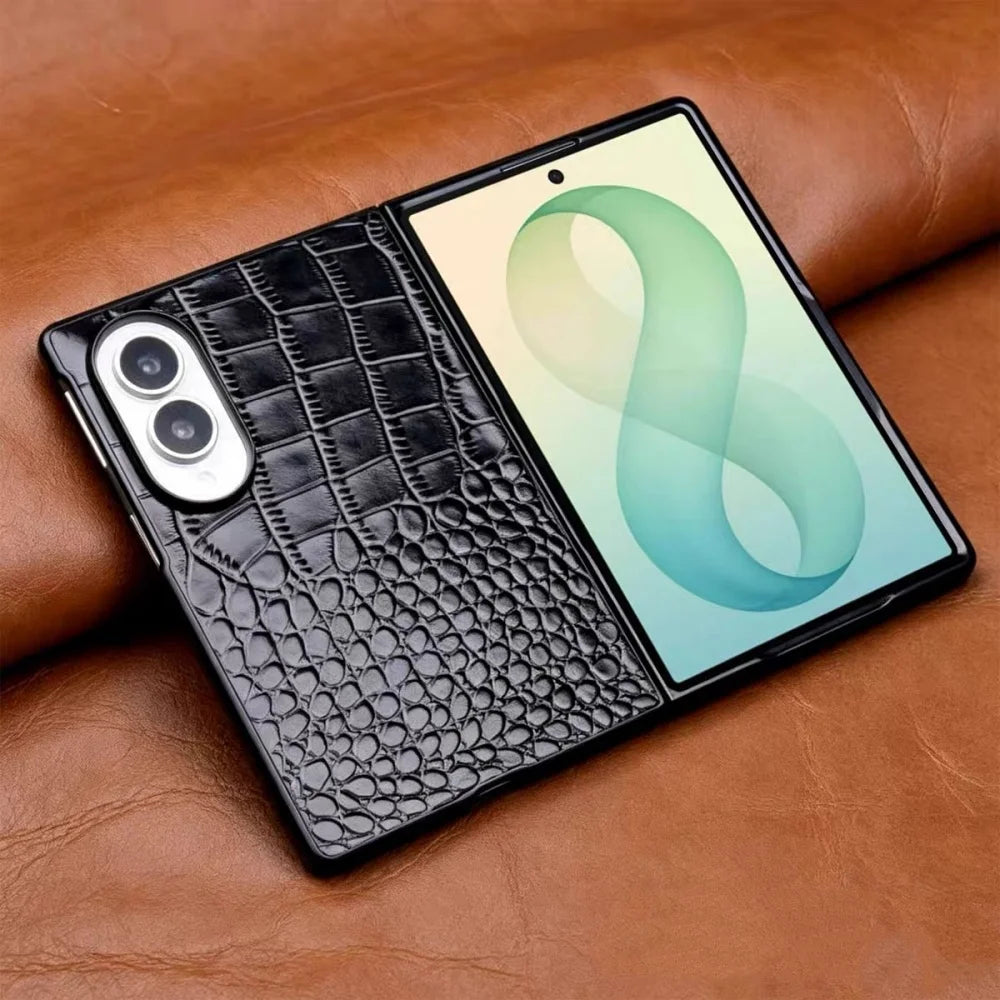 Étui Galaxy Z Fold8 en cuir véritable – CLEVI Paris