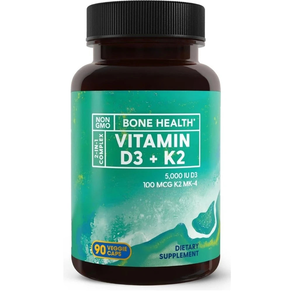 Vitamines D3 et K2, 90 gélules – CLEVI Paris