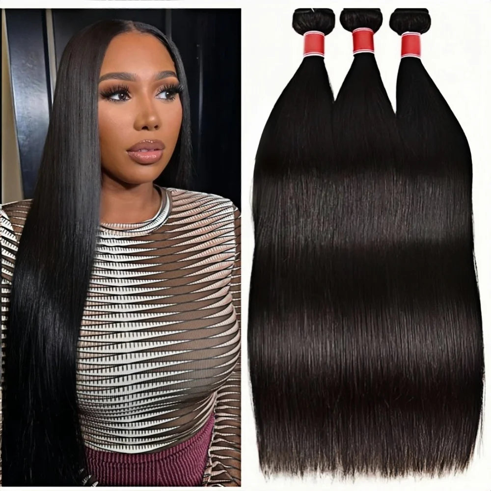 Extensions Cheveux Humains Brésiliens Remy Hair Body Wave Straight Deep Wave 1/3/4 Mèches 10-44 Pouces – CLEVI Paris