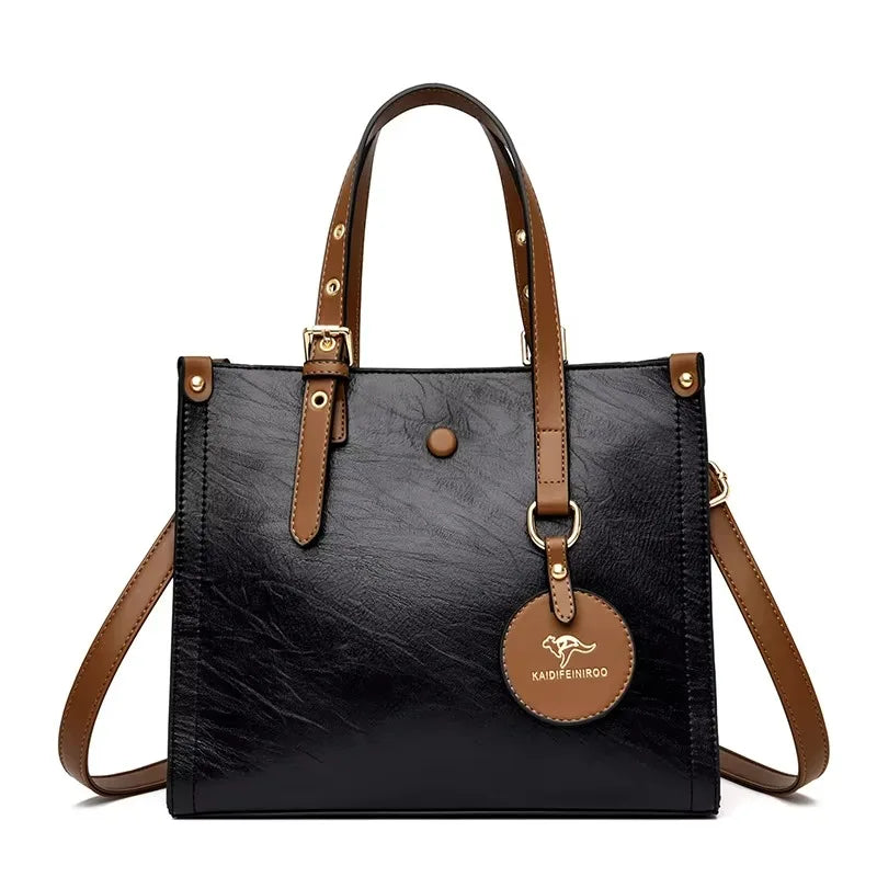 Sac Croisé Cuir Véritable Motif Alligator 3 Poches – CLEVI Paris