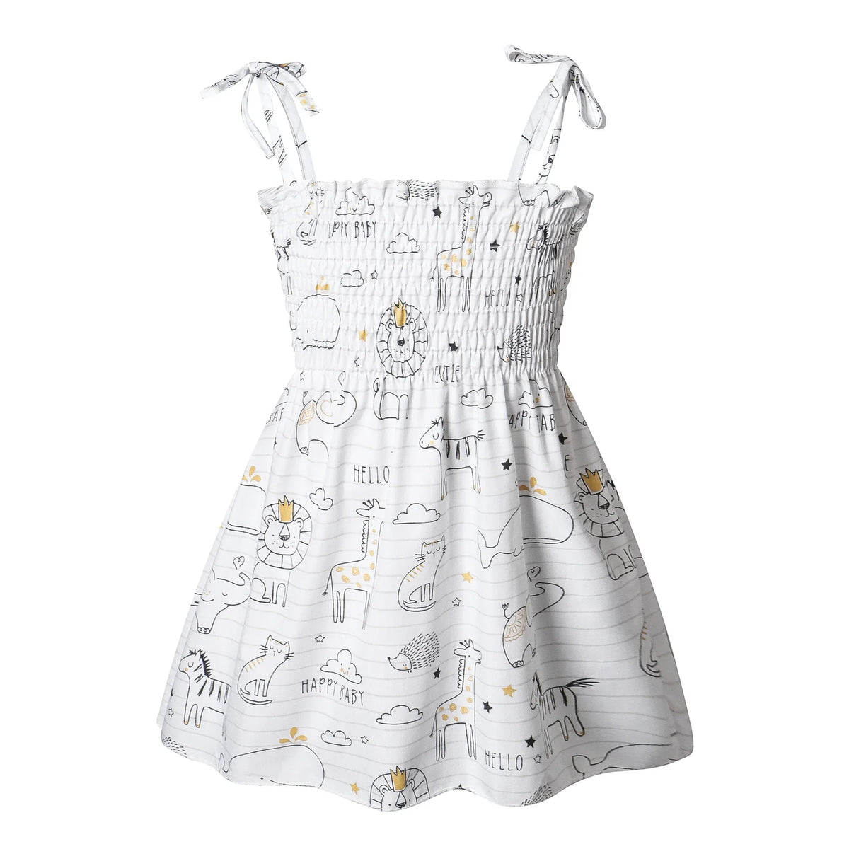 Robe fille d’été à motif floral – CLEVI Paris